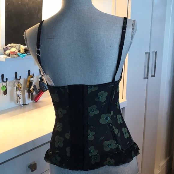 Intimissimi Victoria Secret Matching Camisole size (M) Panty (S) Black green - Picture 2 of 9